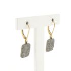 Image 6 of 9 crt. Bicolor stud earrings with diamond | 0.12 ct.