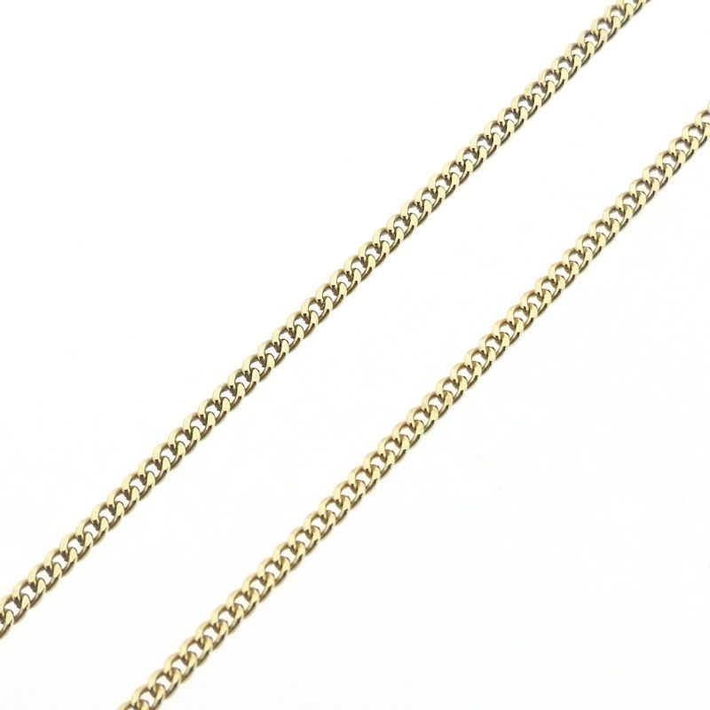 Image 5 of Gold gourmet link chain | 51 cm