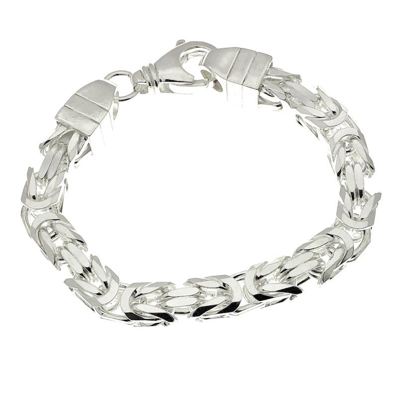 Image 4 of Silver wide king bracelet | 25 cm