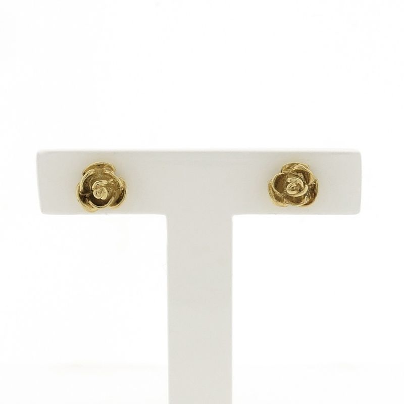 Image 1 of Gold stud earrings | Rose