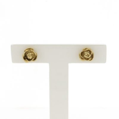 Gold stud earrings | Rose Image 1 of Gold stud earrings | Rose