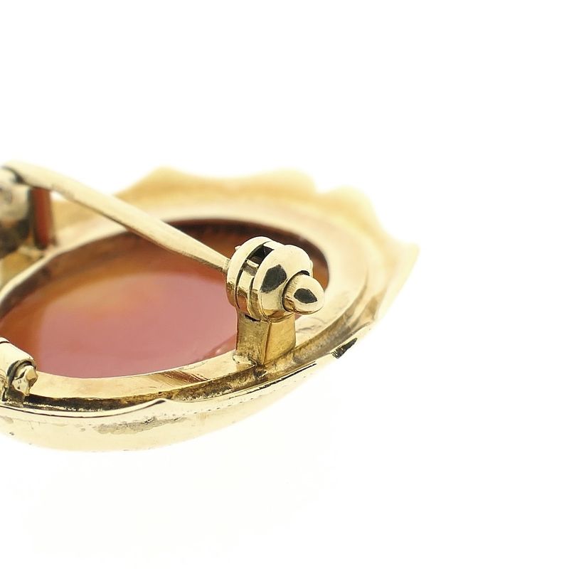 Image 6 of Gold brooch/pendant with cameo