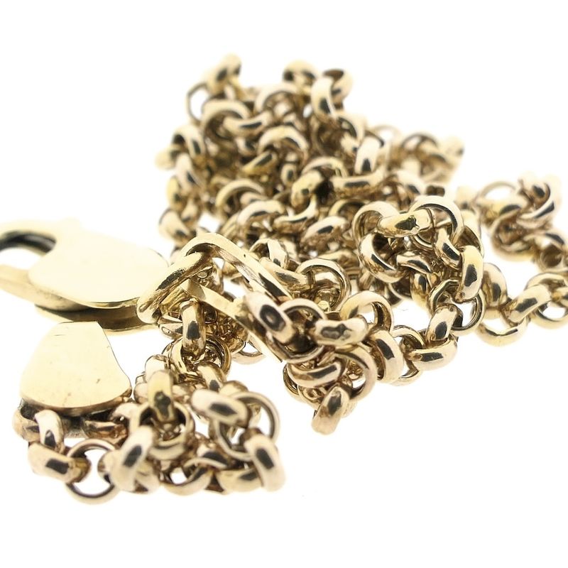 Image 10 of Gold double jasseron link bracelet