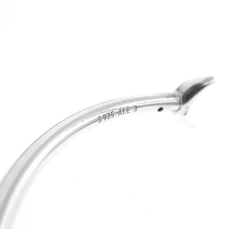 Image 7 of Pandora Moments Open Bangle; Silver; Moon and Stars | Ø 60mm