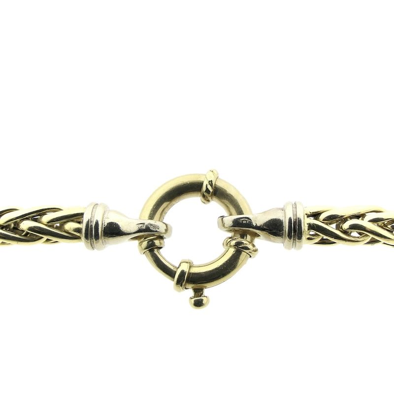 Image 6 of Gold foxtail link bracelet | 19 cm