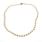 Image 3 of Vintage/antique pearl necklace with gold clasp | 46 cm