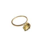 Image 4 of Gold solitaire ring with citrine