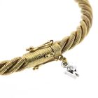 Image 7 of 18-karat gold twisted bracelet with sapphire and diamond; 1.11 ct. | Wellendorff