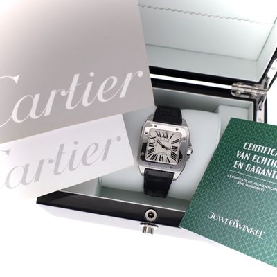 Image 2 of Cartier Santos Automatic 100 XL W20076X8; Men's Watch