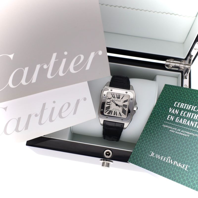 Image 2 of Cartier Santos Automatic 100 XL W20076X8; Men's Watch