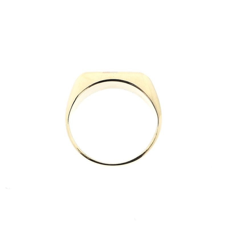 Image 5 of Tricolor gold men's signet ring.