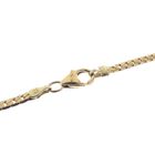 Image 9 of Gold flat gourmet link chain | 46 cm