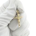 Image 7 of Gold pendant of a cross with corpus | INRI