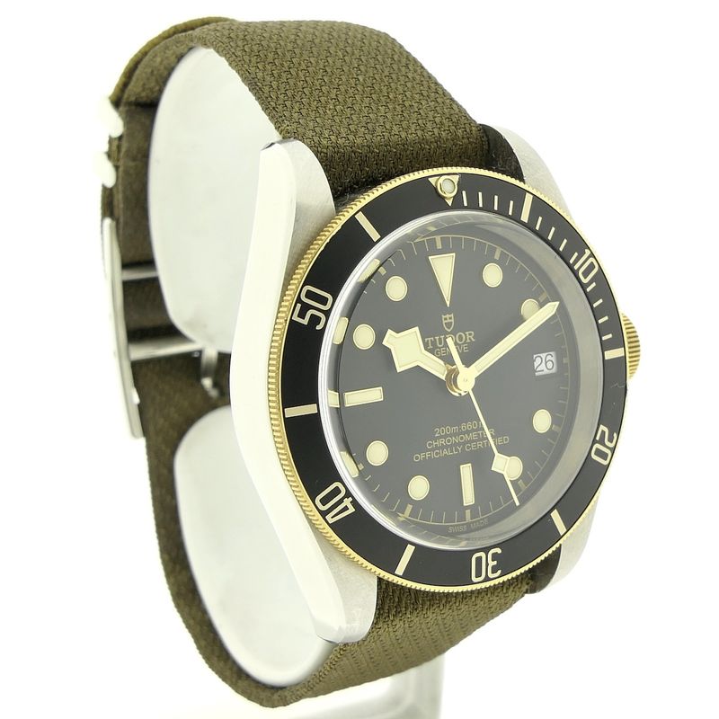 Image 3 of Tudor Black Bay; Gold/steel men's watch