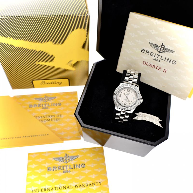 Image 13 of Breitling Colt Oceane 33mm A57350 Ladies Watch with Diamonds