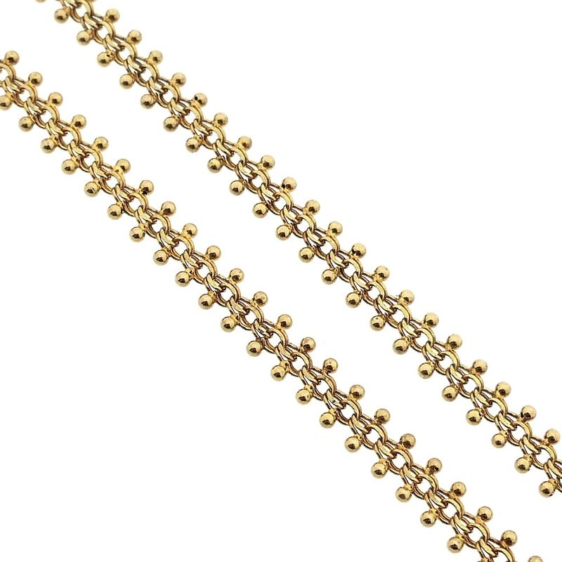 Image 4 of Gold gallery wire link chain | 46.5 cm