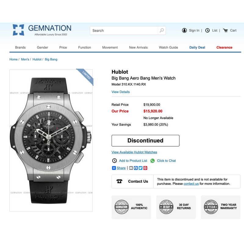 Image 9 of Hublot Big Bang 'Aero Bang' Tungsten Limited Edition Watch