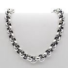 Image 3 of Silver robust jasseron necklace | 63 cm