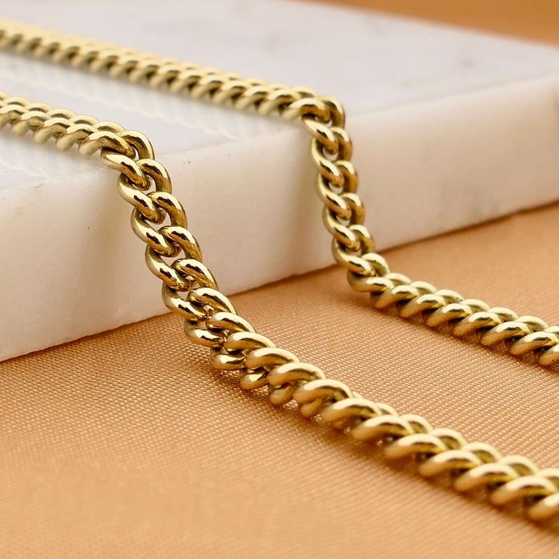 Image 2 of Gold Gourmet Link Necklace