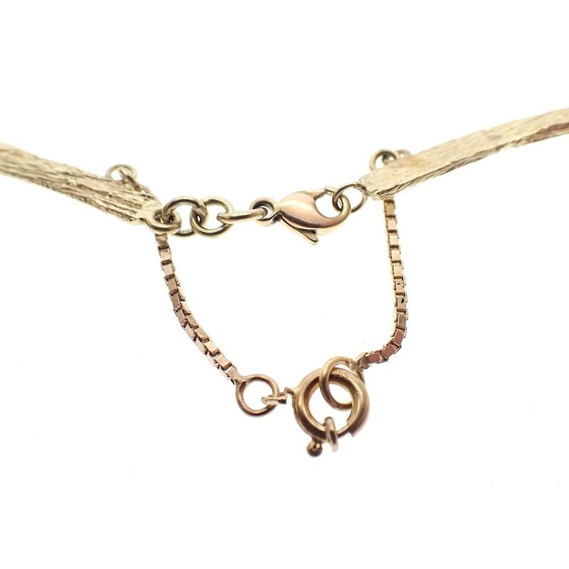 Image 6 of Gold necklace with organic design | 43 cm