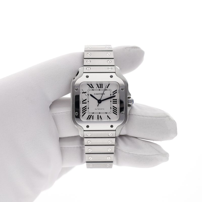 Image 18 of Cartier Santos 'Medium' 4075 WSSA0029; Automatic watch