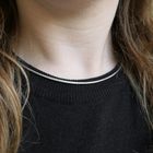 Image 8 of White gold omega link necklace