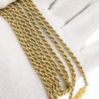 Image 7 of Twisted Gold Chain with Decorative Clasp | 102 cm