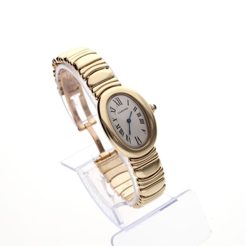 Image 3 of Cartier Baignoire 'Medium' 1950; 18k gold ladies' watch