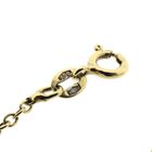 Image 5 of Gold link chain with bicolor fixed diamond pendant; 0.34 ct.