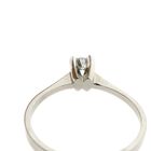 Image 4 of White gold solitaire ring with diamond | 0.10 ct.