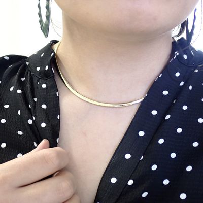 Image 2 of Gold Omega necklace; Women | 45 cm