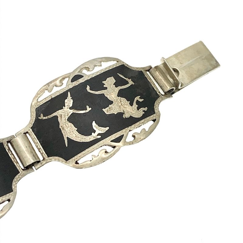 Image 7 of Siam silver Wayang bracelet | 18 cm