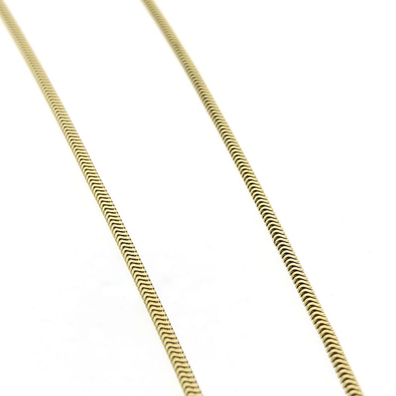 Image 5 of 8-karat snake link chain | 50 cm