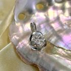 Image 2 of White gold fantasy pendant with diamond | 0.06 ct.
