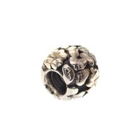 Pandora charm; Silver with gold; Golden Clover