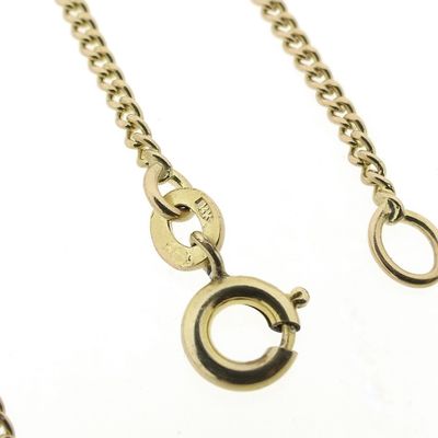 Image 2 of Gold gourmet link chain | 52 cm