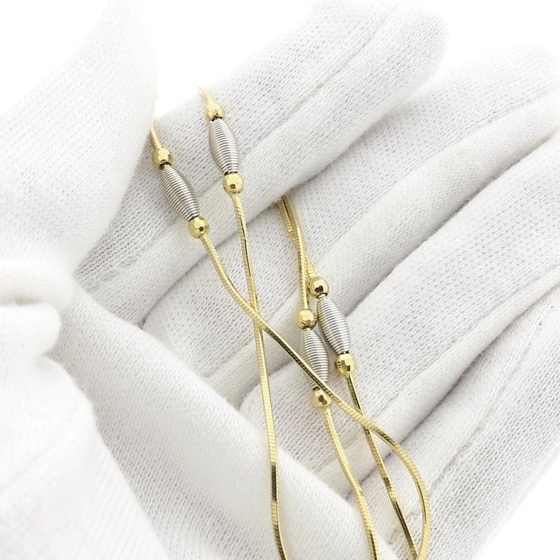 Image 7 of Two-tone gold fantasy link necklace