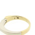Image 5 of Two-tone gold ring with diamond; 0.03 ct.