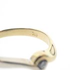 Image 8 of Two-tone gold solitaire ring with diamond; 0.05 ct.