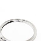 Image 6 of White gold solitaire ring with zirconia; Blush