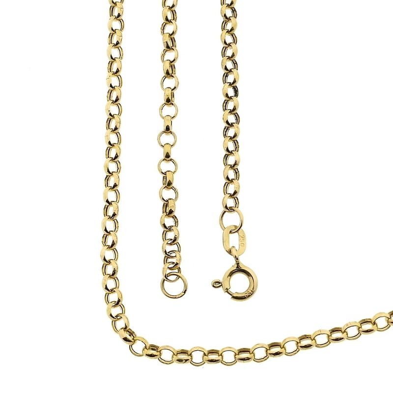 Image 1 of 18-karat gold chain link necklace | 46 cm