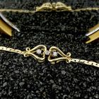 Image 2 of Gold fantasy link bracelet with diamond; 0.03 ct. | 17.5 cm