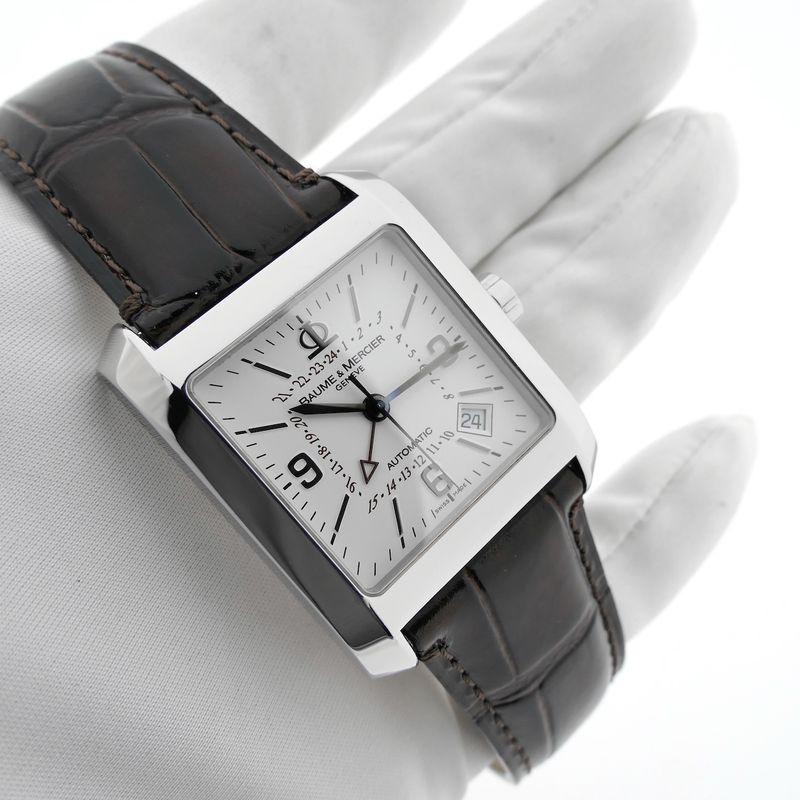 Image 15 of Baume & Mercier 'Hampton Square Dual Time' 65561; Automatic men's watch with GMT