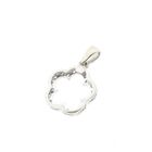 Image 4 of White gold pendant with zirconia; flower