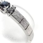 Image 4 of 18K white gold bracelet with sapphire and diamond (0.36 ct.) | 18.5 cm