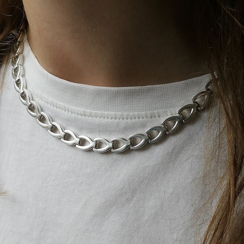 Image 10 of Silver fantasy link chain | 43.5 cm