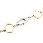 Image 4 of Bicolor Gold Necklace with Fantasy Links; 14 Karat; 45.5 cm