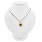 Image 4 of 14 Karat Gold Garnet Pendant