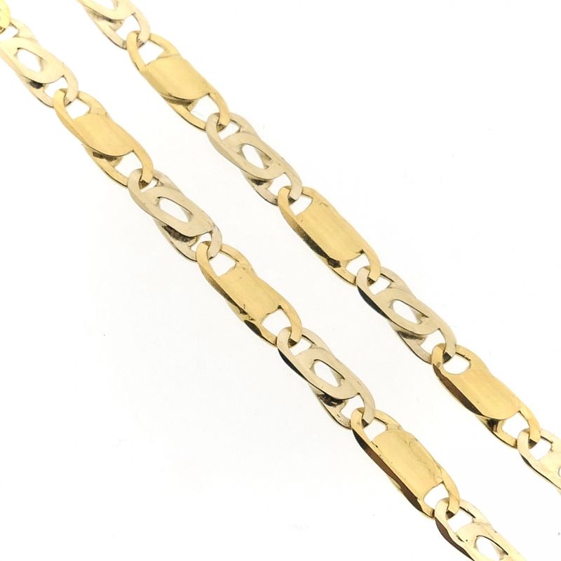 Image 4 of Two-tone gold fantasy link necklace