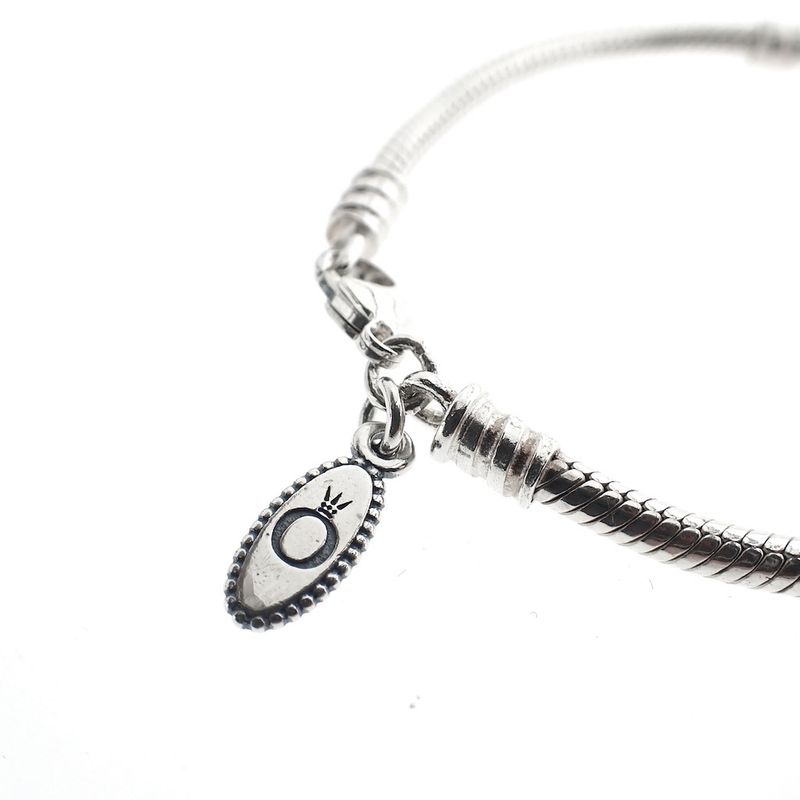 Image 4 of Pandora bracelet; Silver; lobster clasp | 17 cm